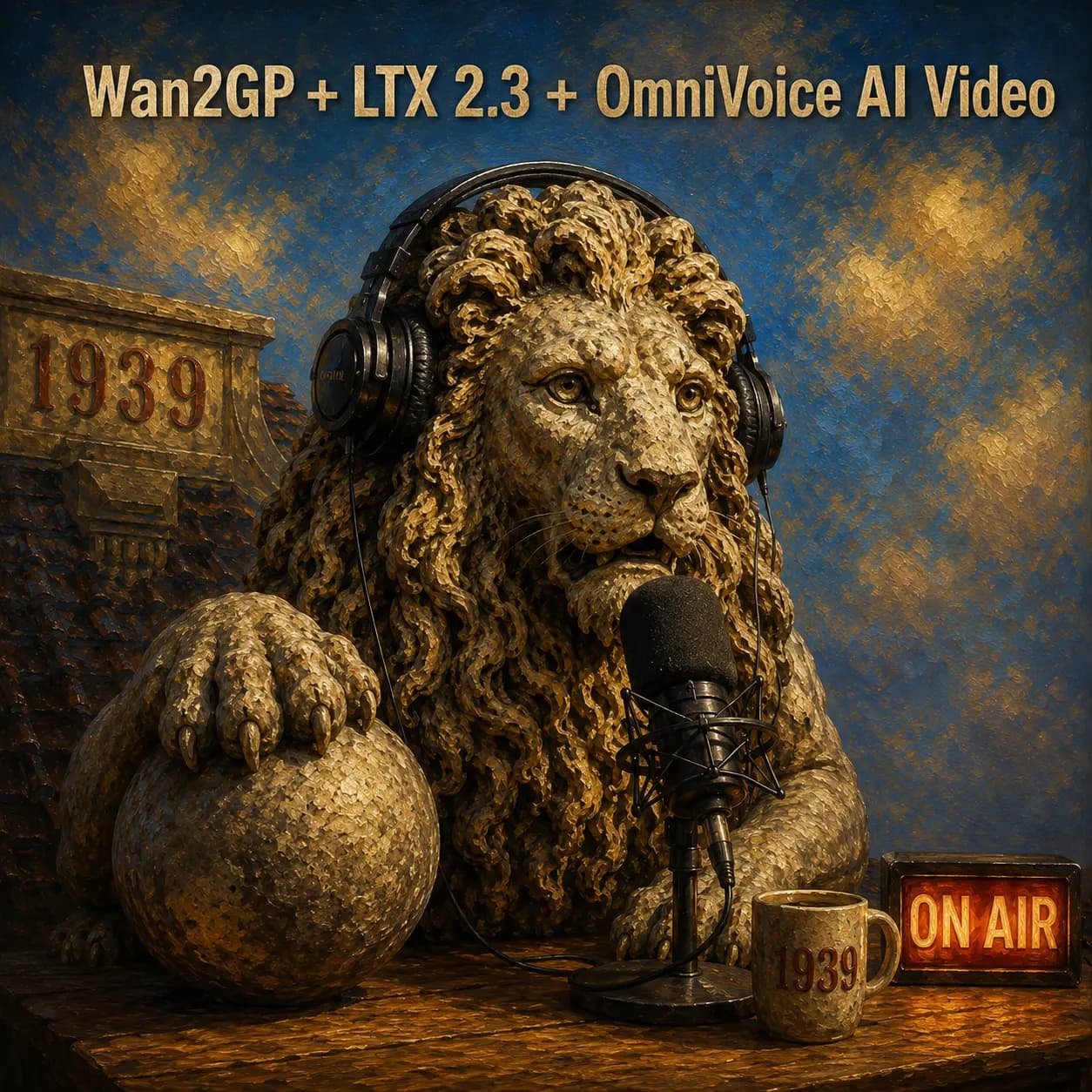 Creating AI-Generated Videos with Wan2GP, LTX 2.3, and OmniVoice: Behind-the-Scenes of the Johor Election Stone Lion Podcast Video|AI Creation & Tools 封面图